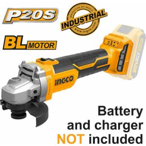 INGCO ΓΩΝΙΑΚΟΣ ΤΡΟΧΟΣ ΜΠΑΤΑΡΙΑΣ 20V Li-Ion SOLO