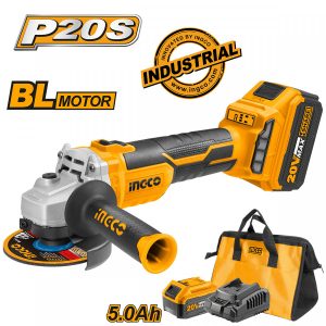 INGCO ΓΩΝΙΑΚΟΣ ΤΡΟΧΟΣ ΜΠΑΤΑΡΙΑΣ 20V Li-Ion