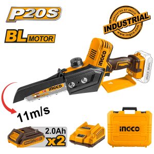 INGCO ΑΛΥΣΟΠΡΙΟΝΟ ΜΙΝΙ ΜΠΑΤΑΡΙΑΣ + 2 ΜΠΑΤΑΡΙΕΣ 2.0 ΑΗ + ΦΟΡΤΙΣΤΗΣ