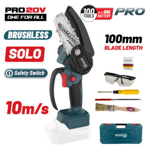 BORMANN Pro BBP3914C ΚΛΑΔΕΥΤΙΚΟ ΑΛΥΣΟΠΡΙΟΝΟ ΜΠΑΤΑΡΙΑΣ 20V,BRUSHLESS, ΛΑΜΑ 10cm, 825 GR,1/4"1.1mm 28 οδηγοί, 10m/s SOLO